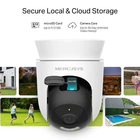 TP-Link Mercusys Outdoorová otočná bezpečnostní Wi-Fi kamera
