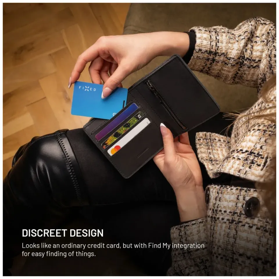 Smart tracker FIXED Tag Card 2,Find My, modrý