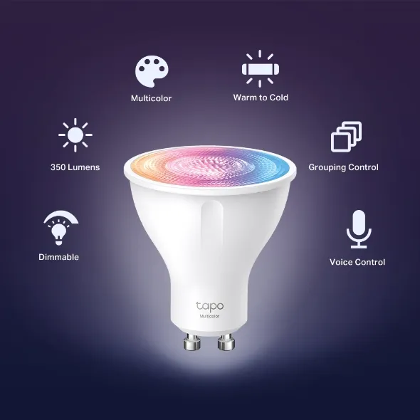 TP-Link Tapo L630 Chytrá Wi-Fi bodová žárovka, barevná