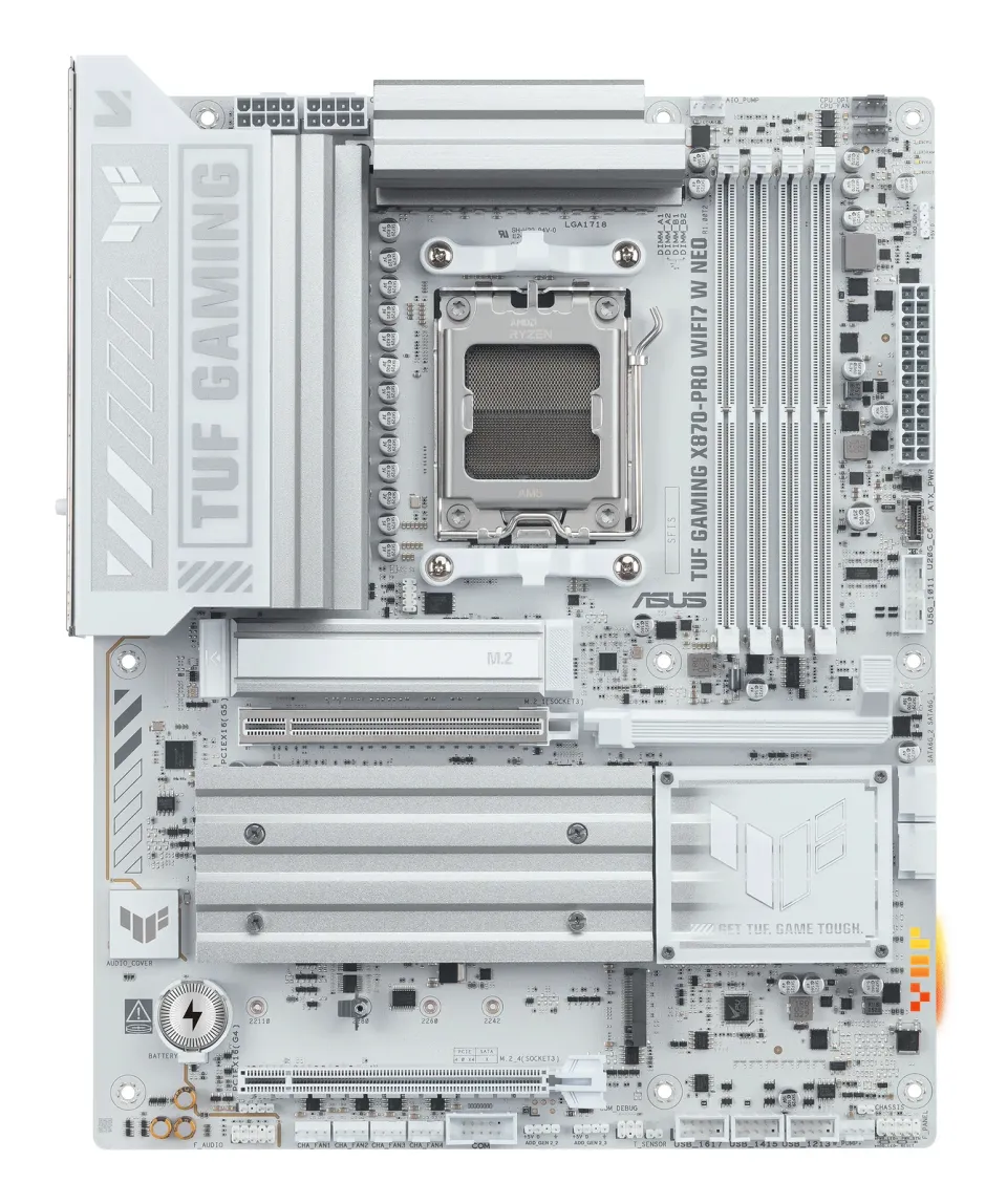 ASUS MB Sc AM5 TUF GAMING X870-PRO WIFI7 W NEO, AMD X870, 4xDDR5, 2xUSB4, 1xHDMI