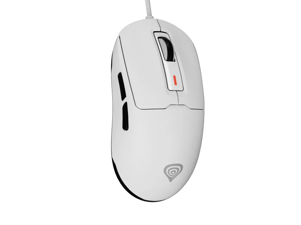 Genesis herní myš KRYPTON 660/Herní/Optická/12 000 DPI/Drátové USB-A/Bílá