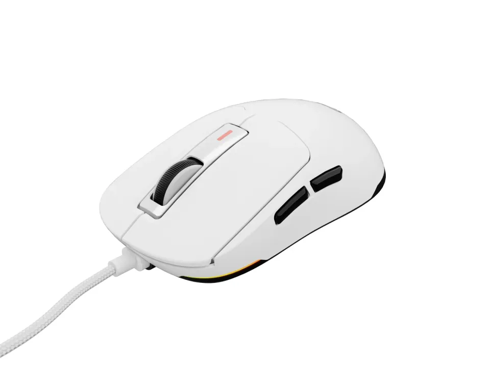 Genesis herní myš KRYPTON 660/Herní/Optická/12 000 DPI/Drátové USB-A/Bílá