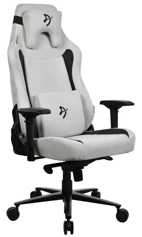 AROZZI herní židle VERNAZZA XL Supersoft Light Grey/ látkový povrch/ světle šedá