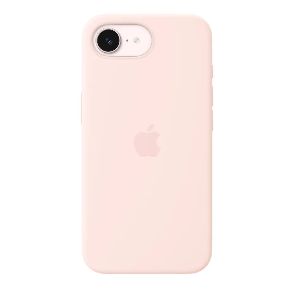 iPhone 17e Silicone Case with MS – Soft Pink / SK