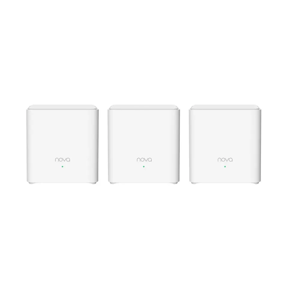 Tenda Nova EX3 (3-pack) WiFi6 AX1500 Mesh Gigabit system, 6xGLAN/GWAN, WPA3, VPN, SMART CZ aplikace