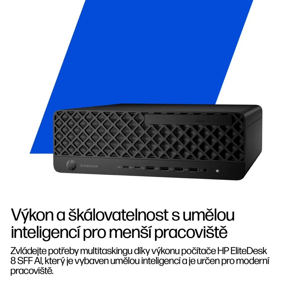 HP PC EliteDesk 8 SFF G1i AI, Ultra 5 235, 1x16GB, 512GB,UHD (Arc) 3Xe LPG,kl. a myš, 280W platinum, 2xDP+HDMI,Win11Pro