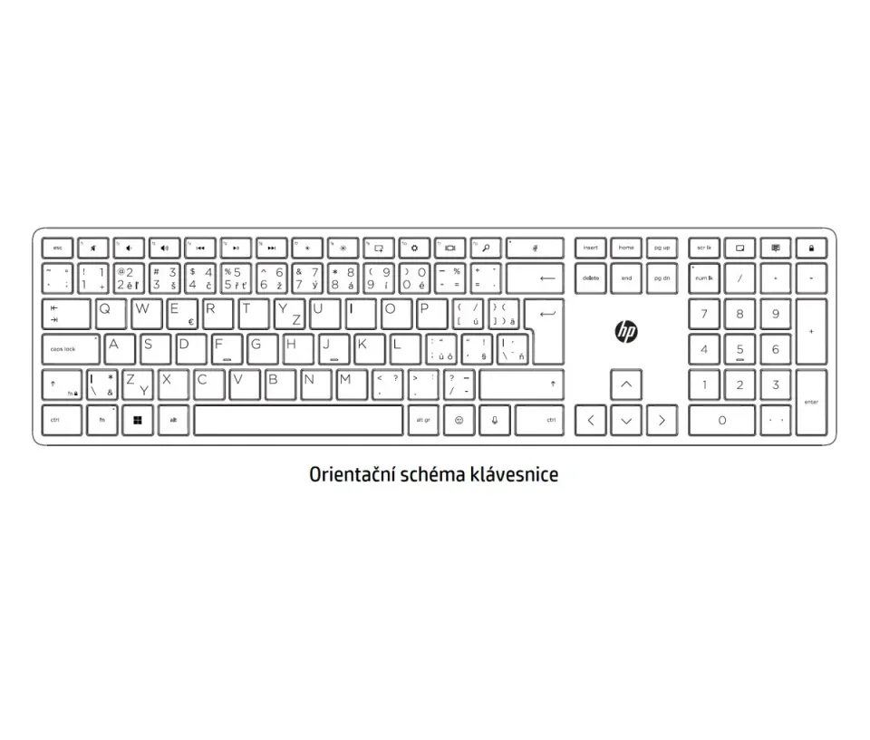 HP USB Business Slim v2 SmartCard CCID Keyboard CZ