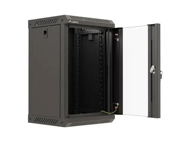 LANBERG RACKOVÁ SKŘÍŇ 10" NÁSTĚNNÁ 9U/300X300 (FLAT PACK) S PROSKLENÝMI DVEŘMI ČERNÁ