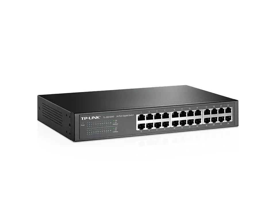 TP-LINK TL-SG1024D GBit switch 24port , 24x 10/100/1000 Mbs, 24port desktop, snížená spotřeba ECO