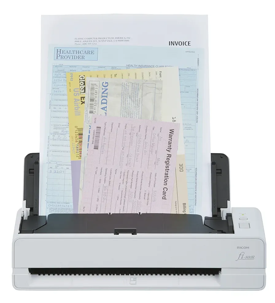 RICOH skener Fi-800R A4, color, duplex, 40ppm/80ipm, ADF 30, USB 3.2, 600 dpi, Z:12M