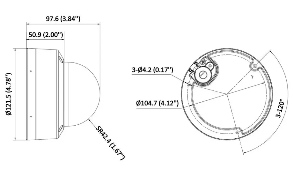 Hikvision DS-2CD2186G2H-ISU(2.8mm)(eF) 8Mpix IP Dome Acusense kamera; IR 30m, Audio, Alarm, 130 dB WDR, IP67, IK10