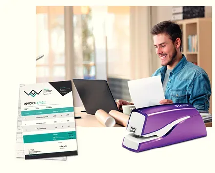 LEITZ Elektrická sešívačka NeXXt WOW 5566, purpurová