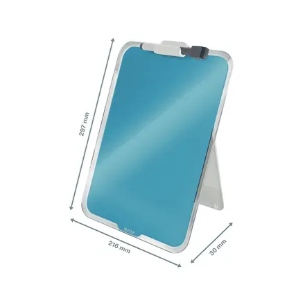 LEITZ Stolní skleněná tabulka na poznámky Cosy klidná modrá