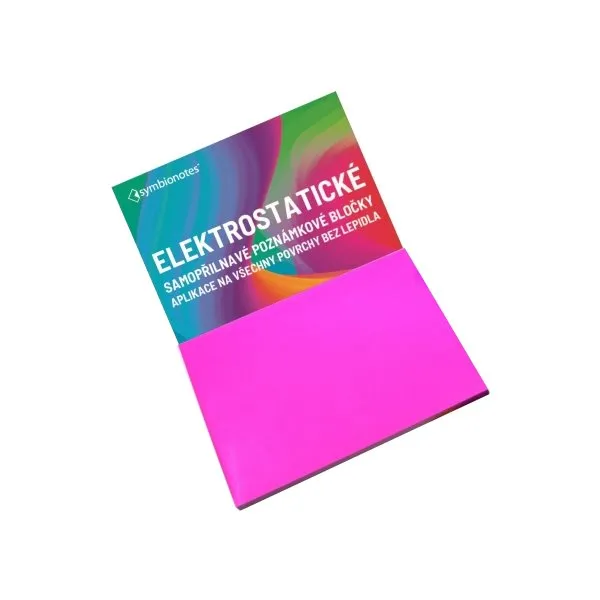 SYMBIO elektrostatické poznámkové bločky Symbionotes/ 70x100 mm/ růžové/ 100 pack