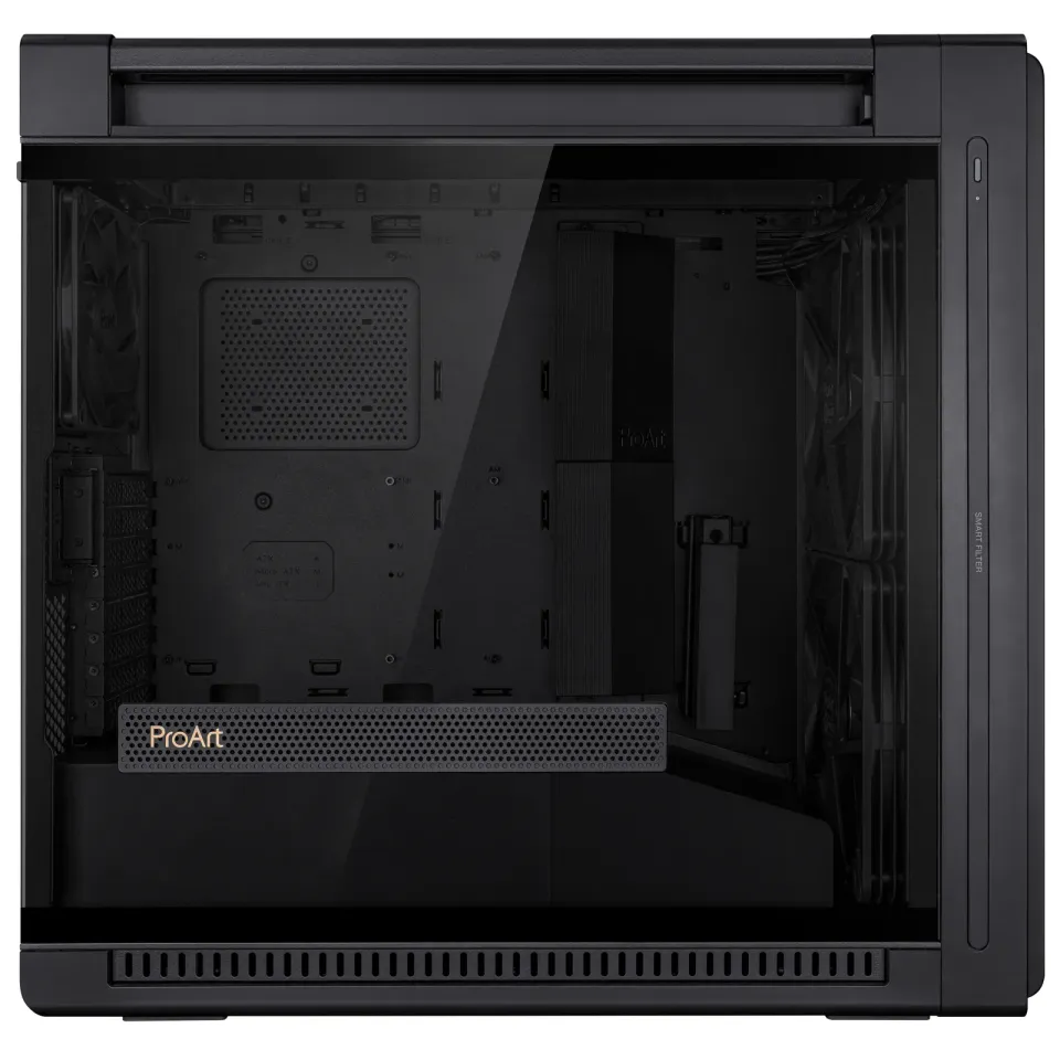 ASUS case PROART PA602 TG ARGB BLACK, Mid Tower, průhledná bočnice, černá