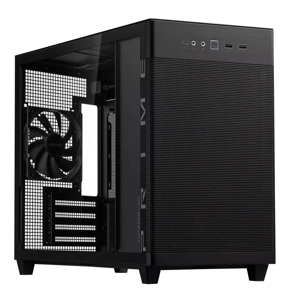 ASUS case AP201 PRIME CASE TG, Mini Tower, černá