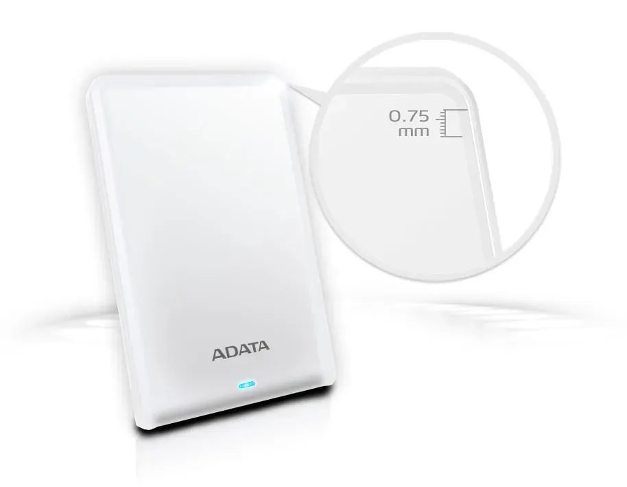 ADATA HV620S/2TB/HDD/Externí/2.5"/Bílá/3R