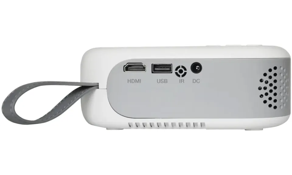 STRONG projektor N1/ LCD/ HD (1280x720)/ 120 ANSI lm/ USB 2.0/ HDMI/ microSD/ Repro/ bílo-šedý