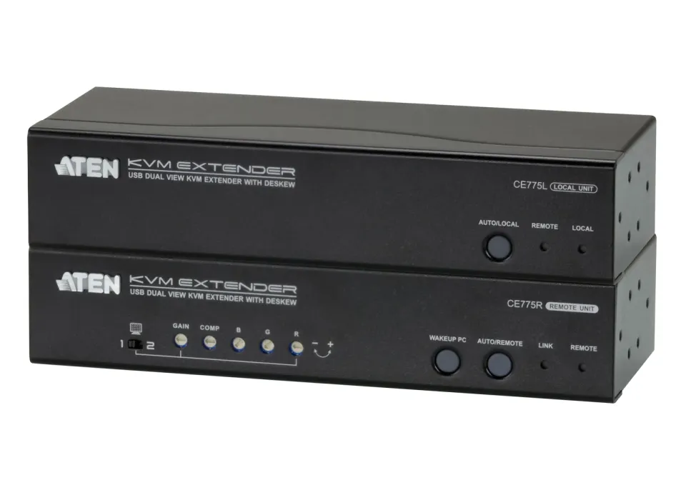 ATEN CE775 USB VGA Dual View Cat 5 KVM Extender with Deskew (1280 x 1024 na 300m