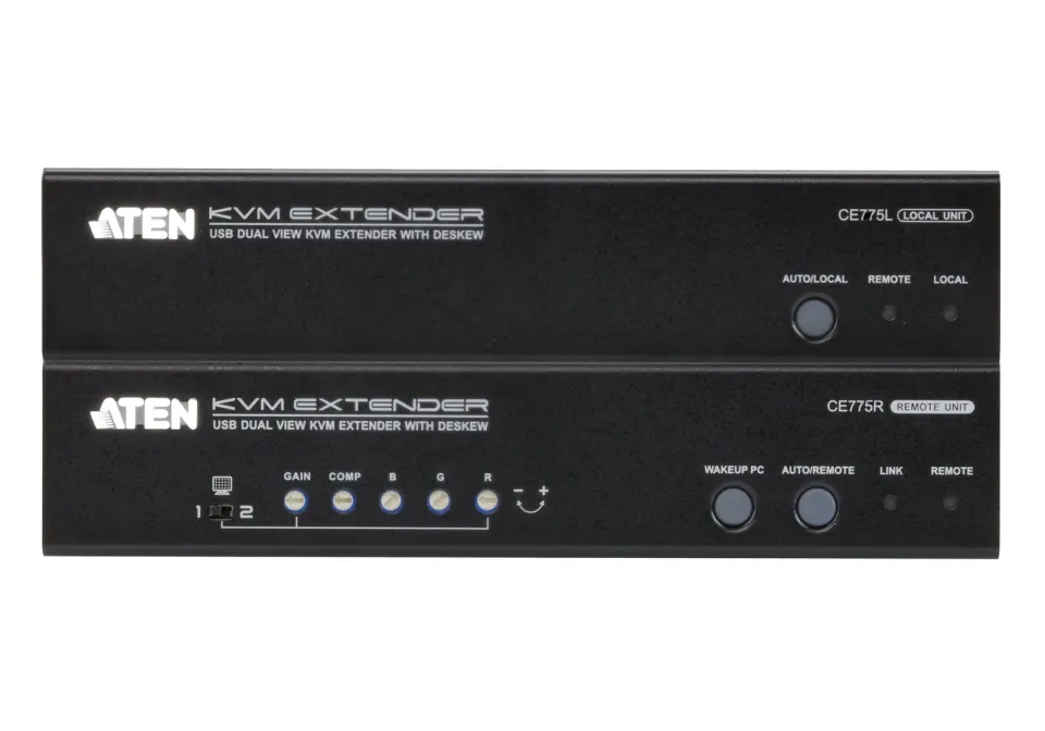 ATEN CE775 USB VGA Dual View Cat 5 KVM Extender with Deskew (1280 x 1024 na 300m