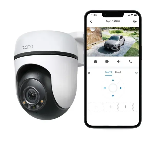 TP-Link Tapo C510W - Venkovní WiFi kamera PTZ dome, 3MP ( (2304 × 1296), ONVIF