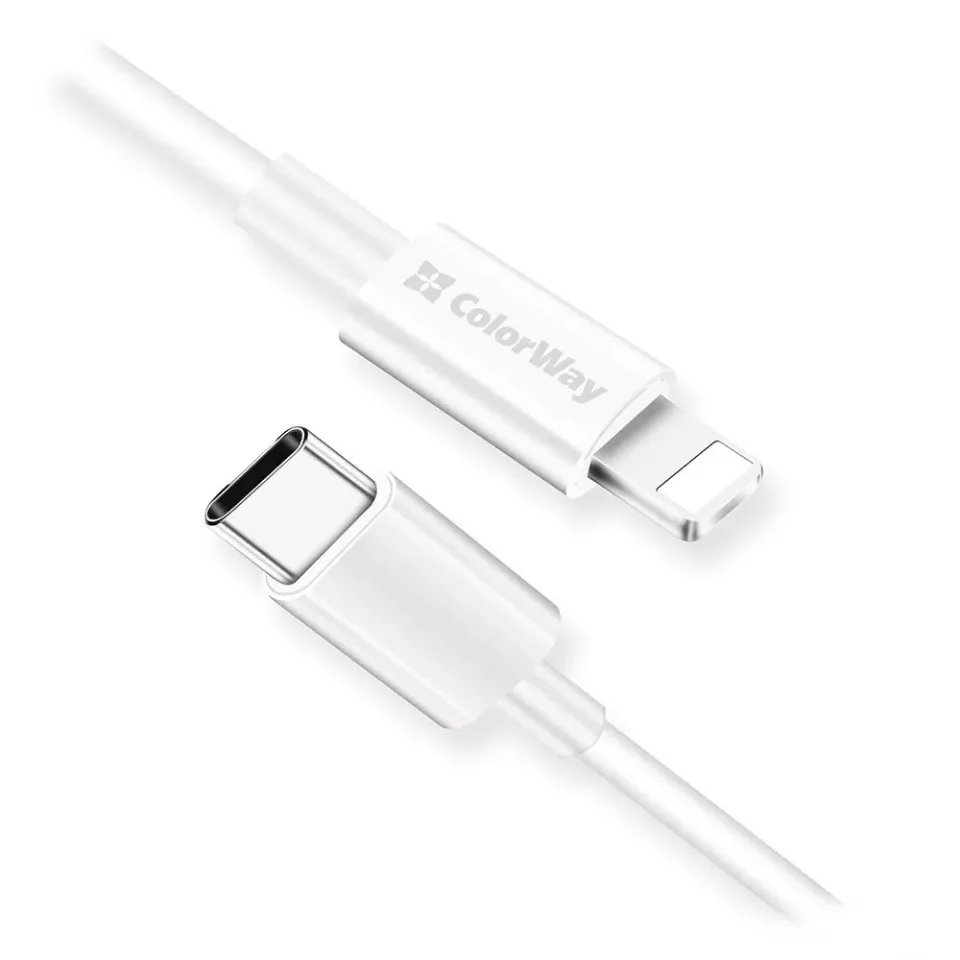 Colorway Datový Kabel Type C-Apple Lightning/ 3.0/ 1m/ Bílý