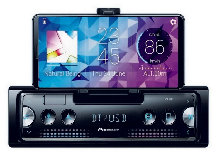 Pioneer SPH-10BT autorádio s USB a držákem telefonu
