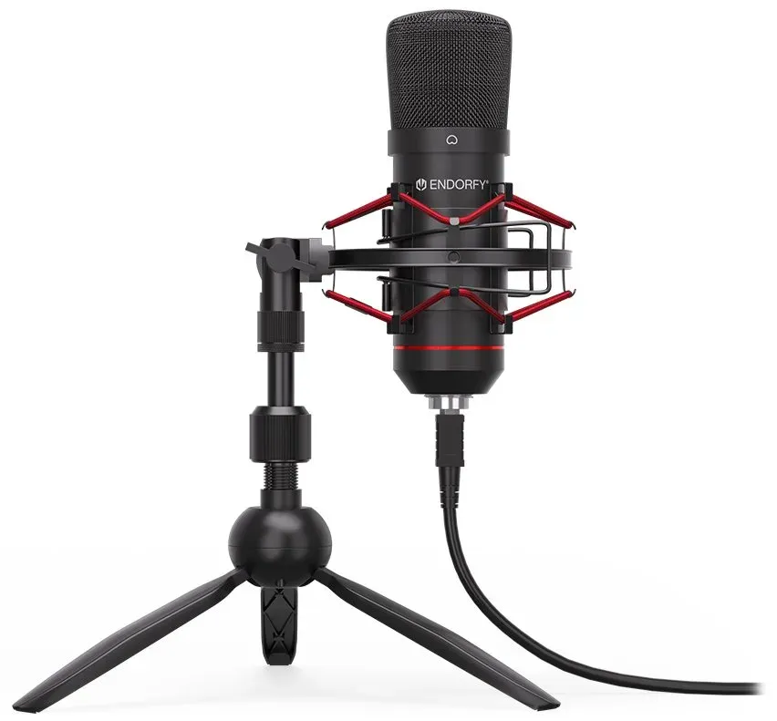 Endorfy mikrofon Solum T/streamovací/stojánek/pop-up filtr/3,5mm jack/USB-C/USB-