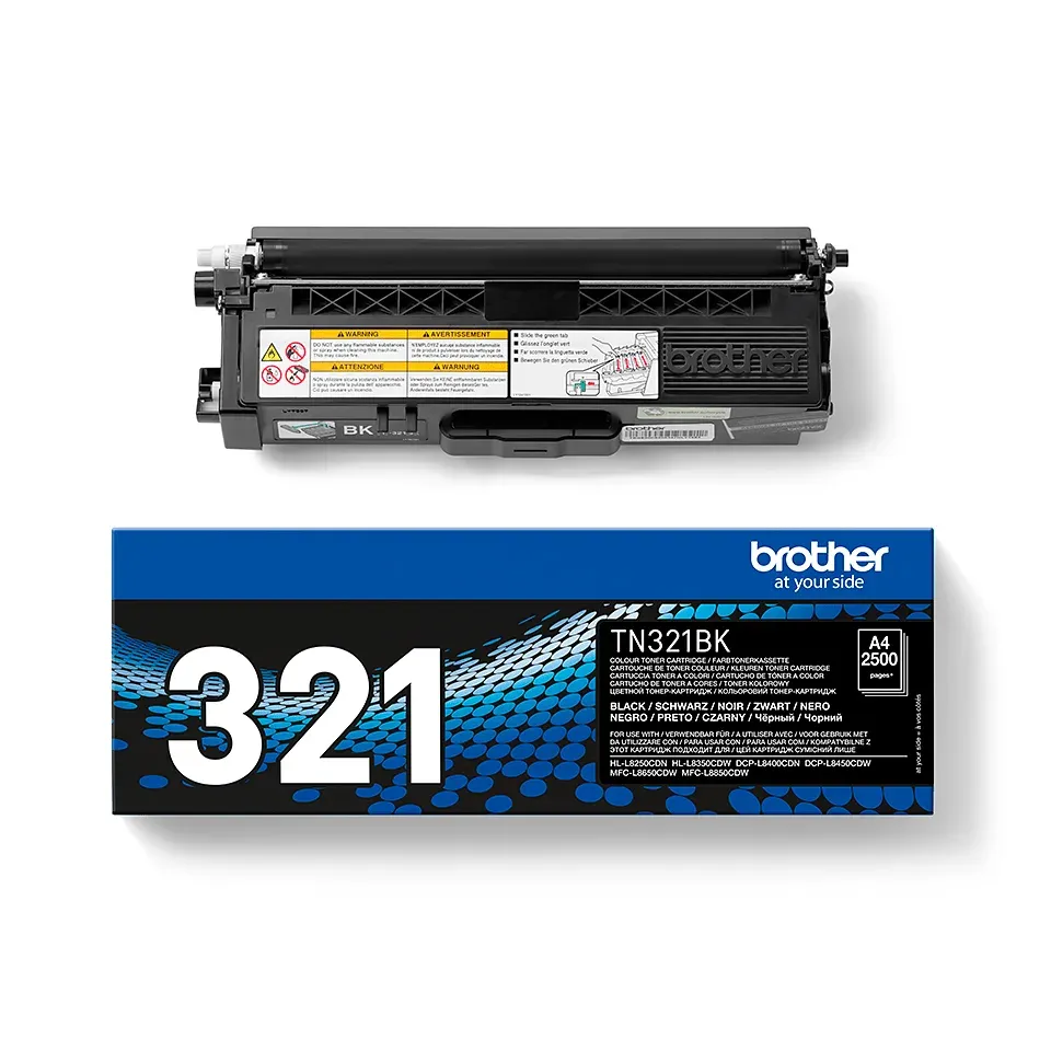 BROTHER TN-321BK, originální toner černý, 2500 str.