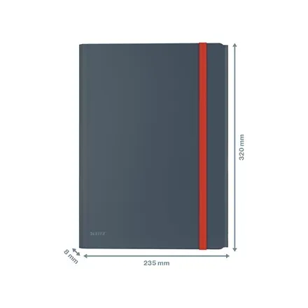LEITZ Desky A4 Cosy hebké se 3 chlopněmi, vnitřní kapsou a gumičkou, sametová š