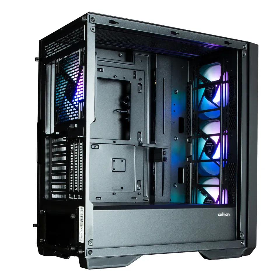 Zalman skříň Z9 Iceberg black / Middle tower / ATX / 4x140mm fan ARGB / temperované sklo / černá
