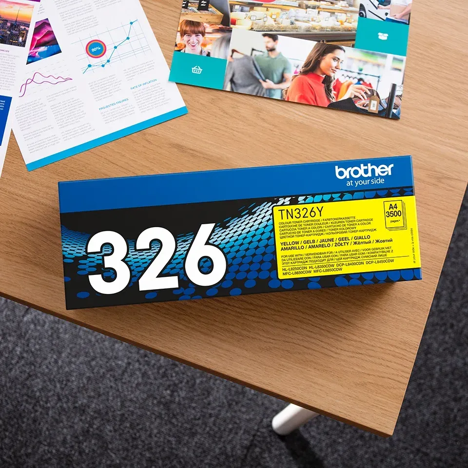 Brother - TN-326Y, toner yellow (až 3 500 stran)