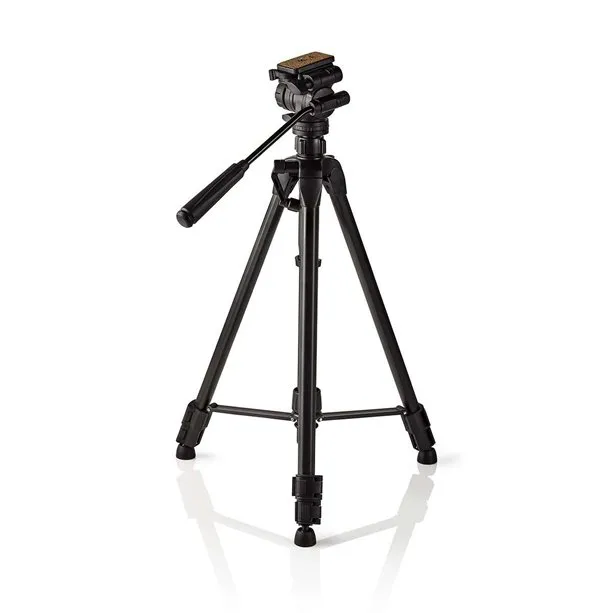 Nedis TPOD4200BK - Stativ | max. 3 kg | 60 - 165cm | 3 Segmenty | Náklon & Natoč