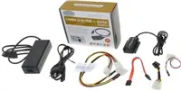 PREMIUMCORD USB 2.0 - IDE + SATA adapter s kabelem a přídavným zdrojem - Pošk. obal