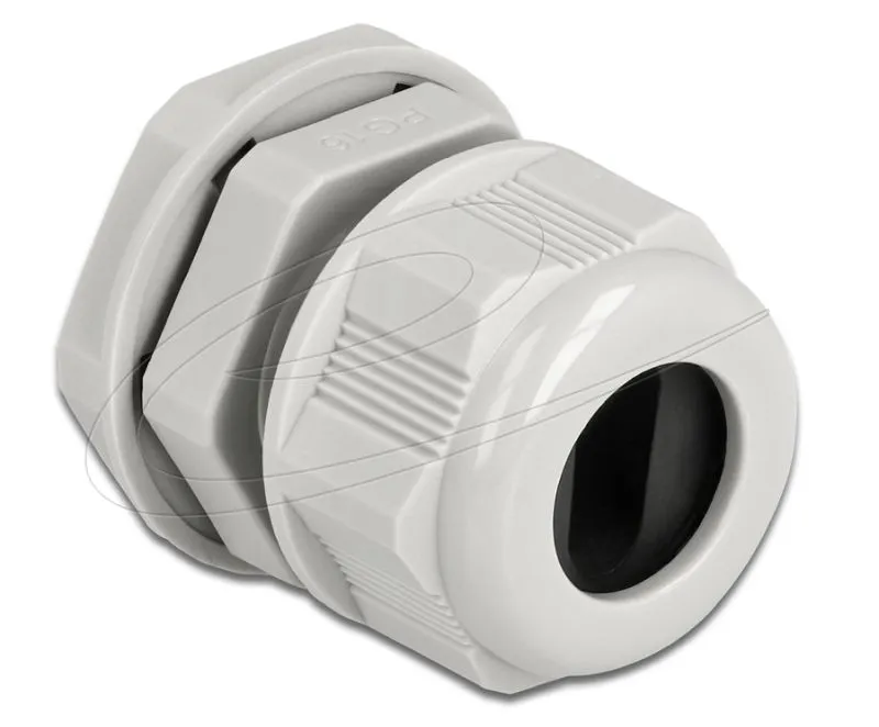 Delock Kabelová průchodka PG16 pro plochý kabel šedá, 2 kusy