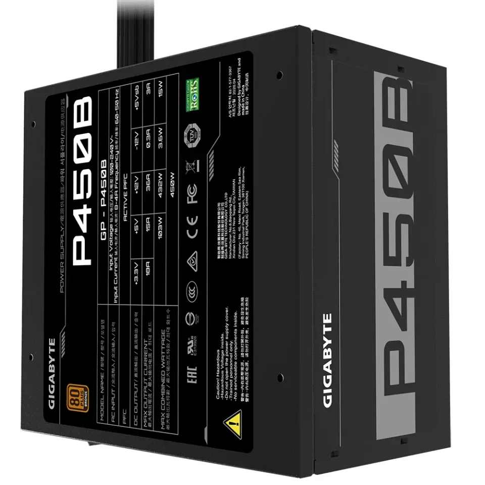 GIGABYTE zdroj 450W 80PLUS Bronze