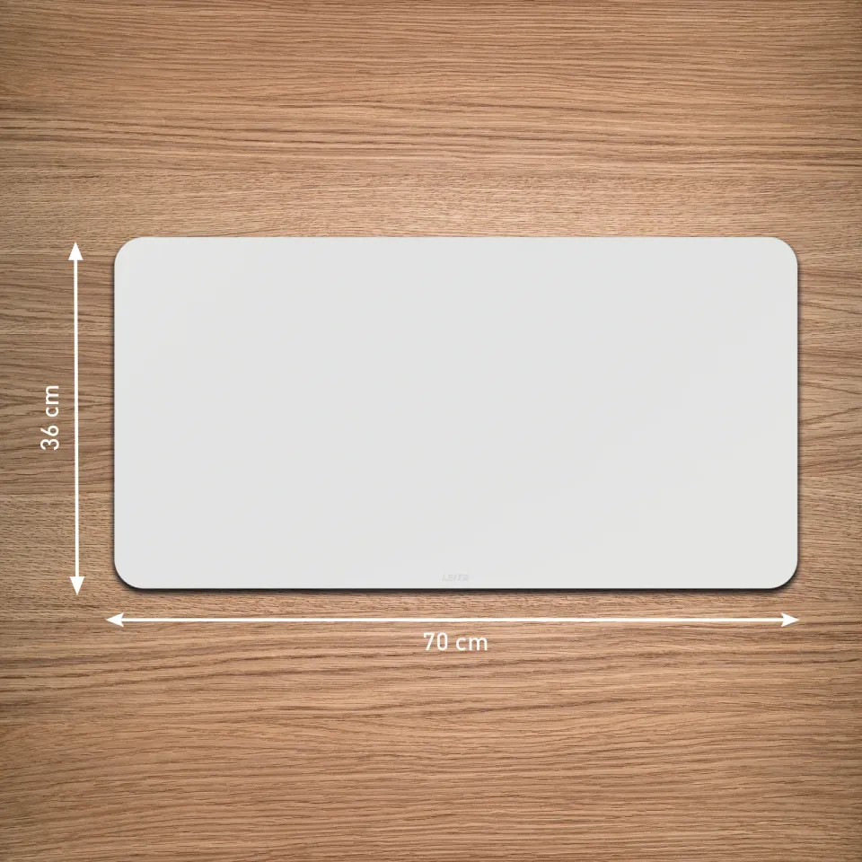 LEITZ podložka na stůl recyklovaná kůže 36x70 cm sv. šedá
