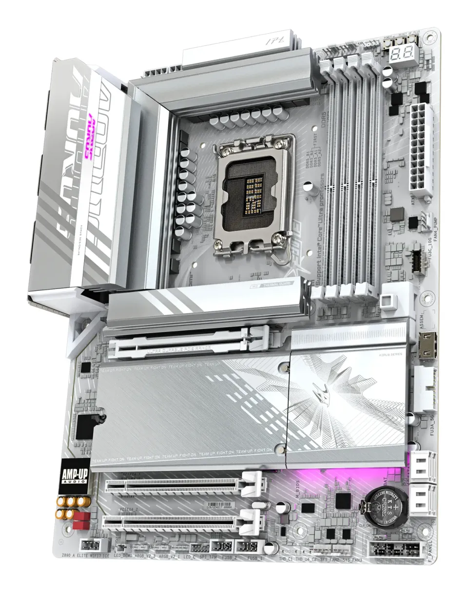 GIGABYTE MB Sc LGA1851 Z890 A ELITE WF7 ICE, Intel Z890, 4xDDR5, 1xDP, 1xHDMI, 1xThunderbolt, WiFi