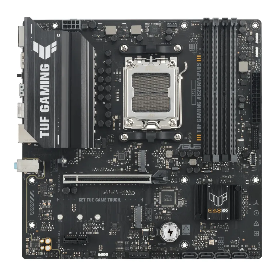 ASUS MB Sc AM5 TUF GAMING A620AM-PLUS, 4xDDR5, 2xDP, 1xHDMI, mATX