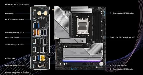 ASROCK X870 LIVEMIXER WIFI (AM5, amd X870, 4xDDR5 8000MHz, PCIe 5.0, WIFI, ATX)