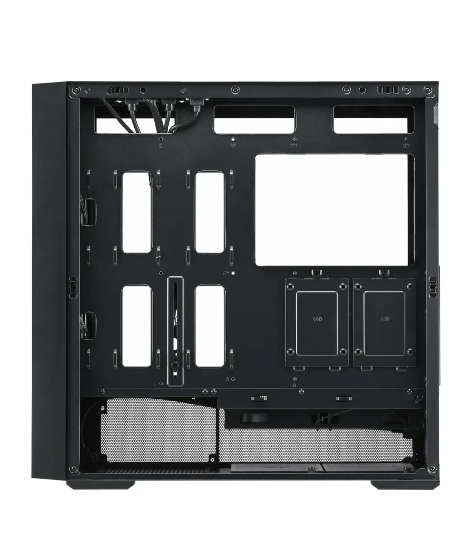 FSP M330-BA/Midi Tower/Transpar./Černá