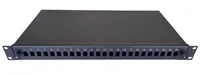 Optická vana výsuvná 1U, 24x SC simplex (24x LC duplex, 24x E2000) s kazetou OPTRONIC pro 24 svárů, černá