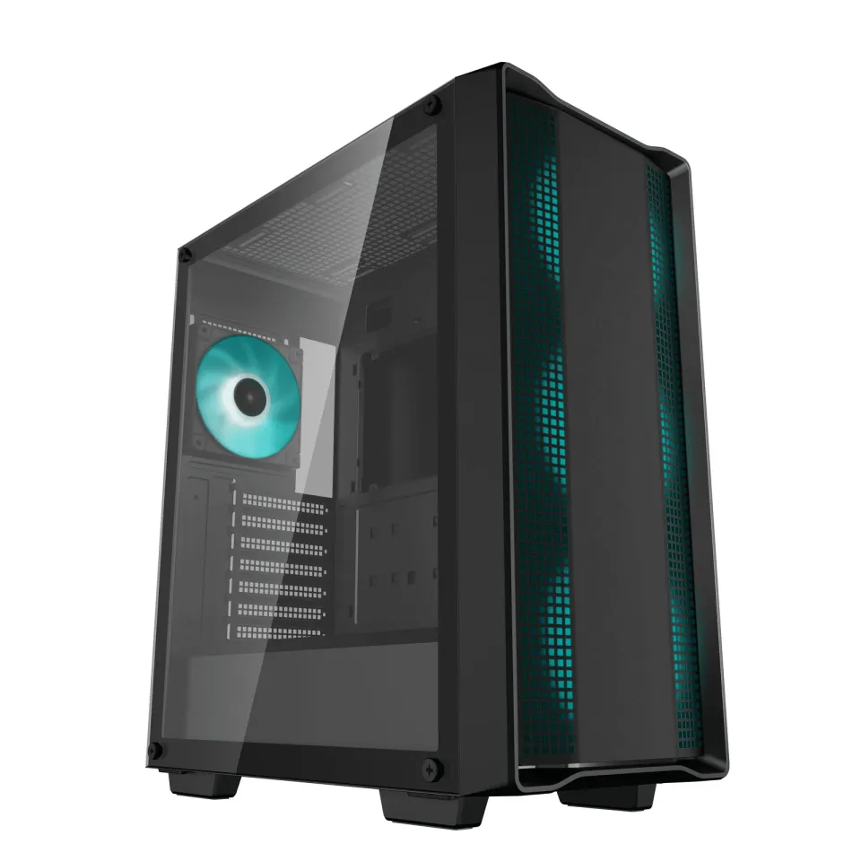 DEEPCOOL Case CC560 V2, ATX, Průhledná bočnice, 4x120mm Fan, černá