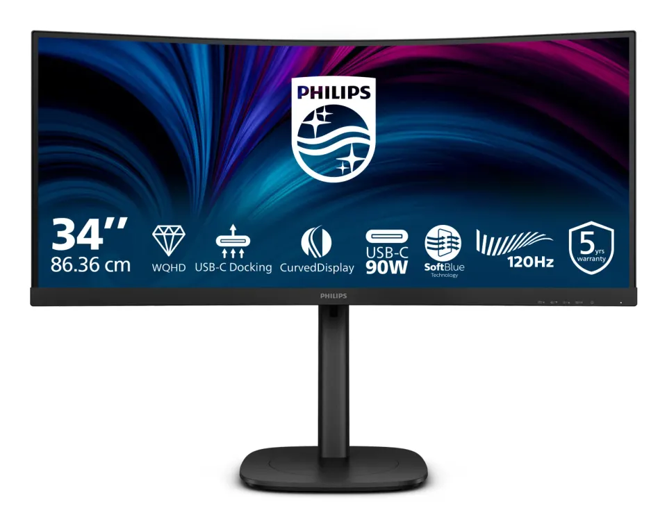 Philips LCD 34B2U3600C 34" zakřivený VA/3440x1440@120Hz/4ms/300cd/HDMI/DP/4xUSB/