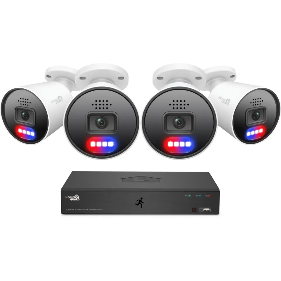 iGET HGNVK88604 - Kamerový MegaHD 6K PoE SMART set, 8CH NVR + 4xIP 6K kamera, zvuk, AI detekce