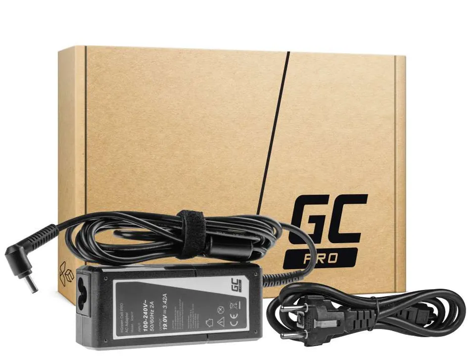 Green Cell PRO Charger / AC Adapter 19V 3.42A 65W for Asus F553 F553M F553MA R54