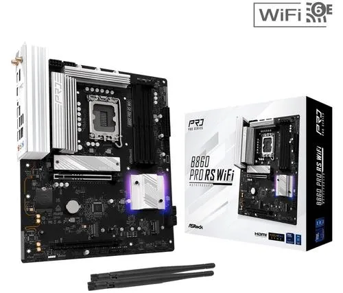 ASROCK B860 PRO RS WIFI (intel 1851, 4xDDR5, WIFI, ATX)