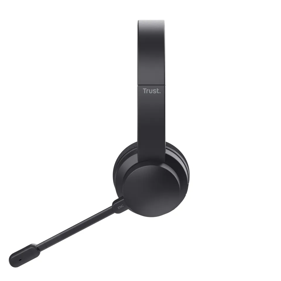 TRUST sluchátka s mikrofonem Ayda PC headset, Bluetooth, EKO Produkt, Noise-Cancelling