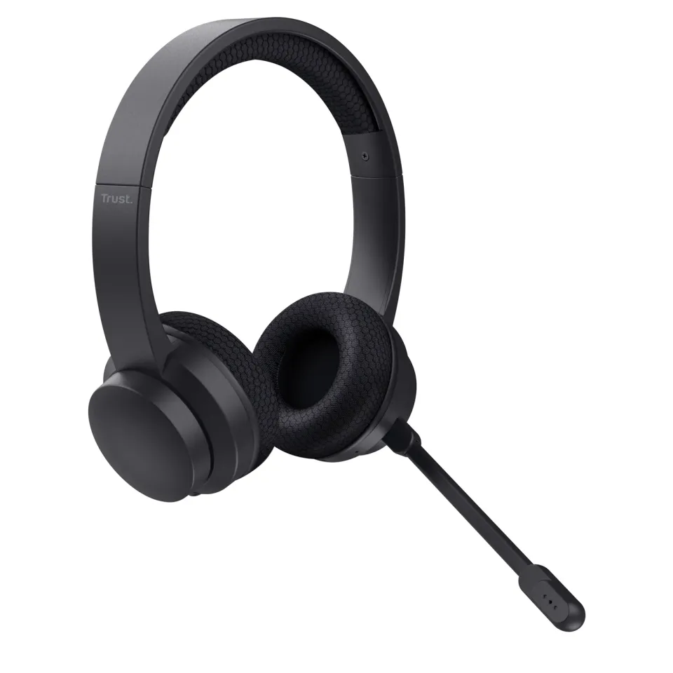 TRUST sluchátka s mikrofonem Ayda PC headset, Bluetooth, EKO Produkt, Noise-Cancelling