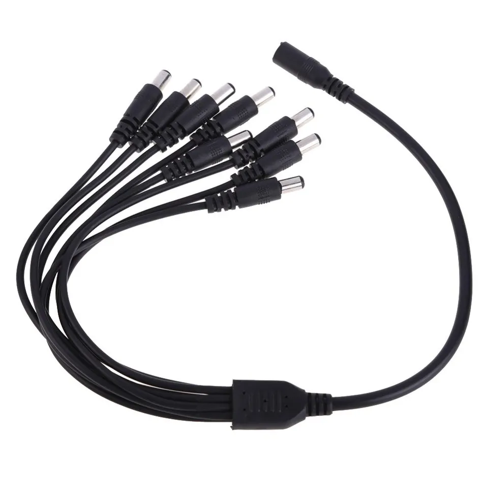 XtendLan Napájecí kabel/splitter 1 na 8, jack 2,1mm, průměr kabelu 0,45/0,3mm
